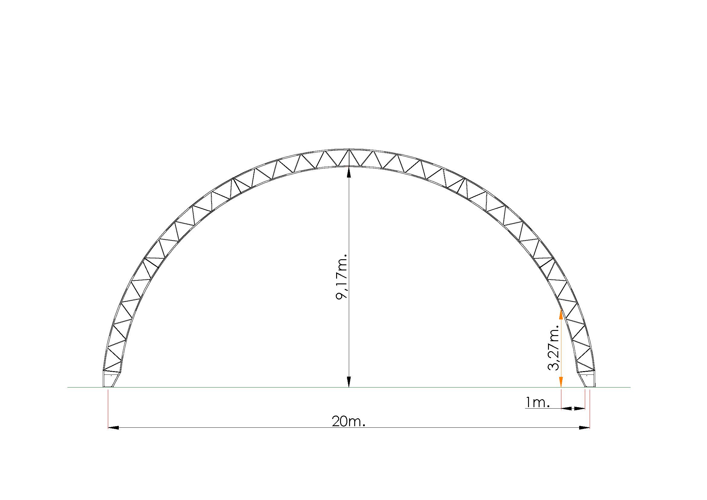 MEGA 20 m — Technische Zeichnung