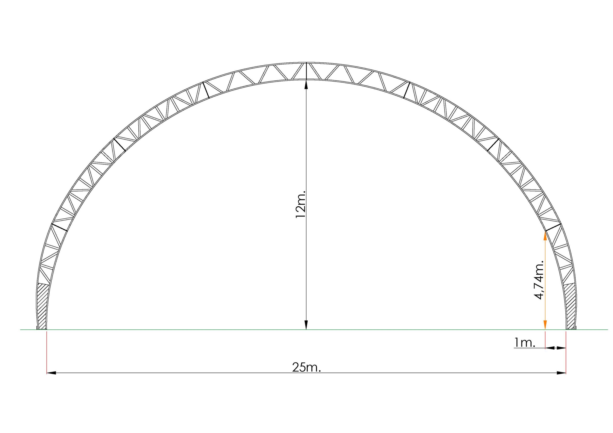 MEGA 25 m MAX — Technische Zeichnung